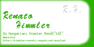 renato himmler business card